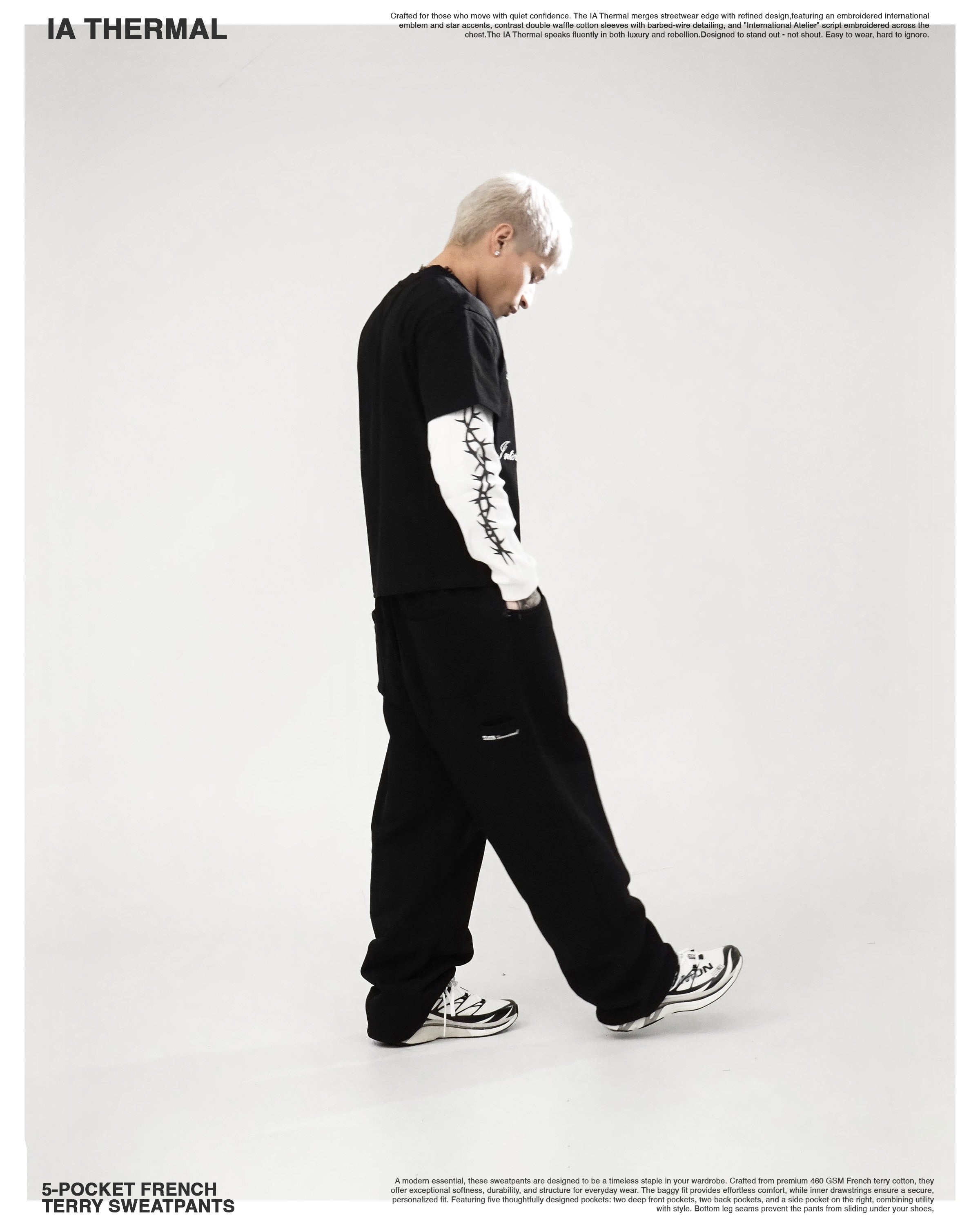 5-Pocket French Terry Sweatpants