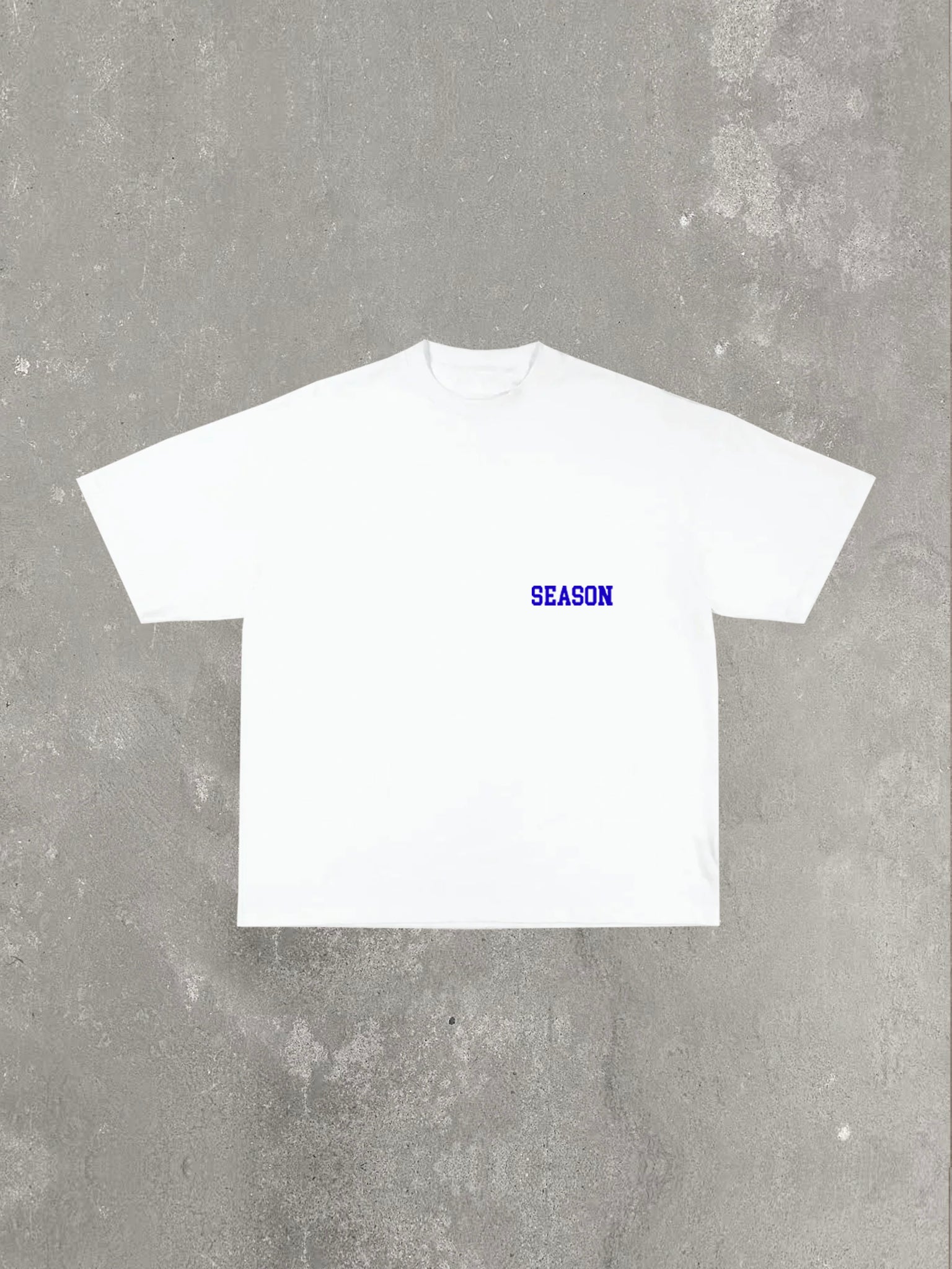 White/Blue Essentials T-Shirt